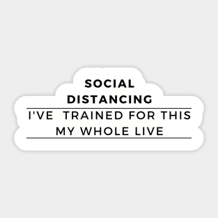 Social Distancing Sticker